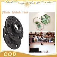 2inch 3/ 4inch Industrial Flange 3 Hole Black Iron 1inch For Decorative Rack Pipe Fitting Loft