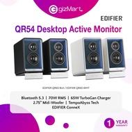 Edifier QR65 PC Active Monitor with GaN Charger - Bluetooth V5.3 | Hi-Res Audio | LDAC | RGB | Conne
