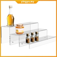 3 Tiers Bar Shelves for Liquor Bottle Clear Display Rack Stand for Figure Pop Cupcake SHOPCYC6115