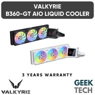 VALKYRIE B360-GT 360mm ARGB AIO CPU Liquid Cooler with 3.95" LCD Display, TDP 300W