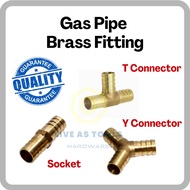 Brass Fitting Connector/ Gas Pipe Connector/ T Connector/ Straight Connector/ Y Connector/ Hose Join