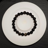 Full Gold Eye Obsidian Stone Bracelet 8mmnatural C356A