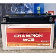 12N12-3B Motolite Champion (Battery Solution NOT Included) #z0v