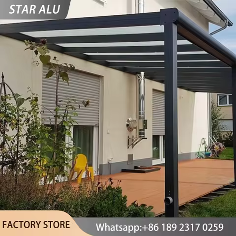 Modern Polycarbonate Awning for Window Door Outdoor Rain Cover Transparent Sunshade Canopy for Garde