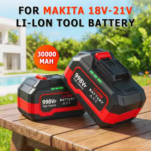 New 18V 20V 21V Rechargeable Li-Ion Battery 30000mAh 998VF High Capacity Power Tool Replace Battery