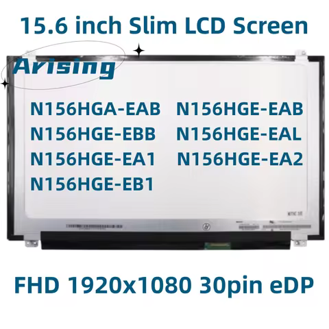15.6 Slim Laptop LCD Screen N156HGA-EAB fit N156HGE-EAB N156HGE-EBB N156HGE-EAL N156HGE-EA1 EA2 EB1 