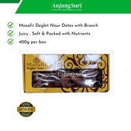 Masafii Deglet Nour Dates with Branch 400g Kurma Kering Bertangkai