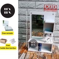 CODE Q13G COSMETIC SHELF MIRROR COSMETIC SHELF ELEGANT COSMETIC SHELF MINIMALIST COSMETIC SHELF COSM