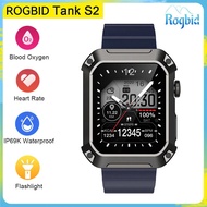 Rogbid Tank S2 Smart Watch 1.83” Fitness Tracker IP68 Waterproof Blood Oxygen/Sleep/Heart Rate/Blood Pressure Monitor Sm