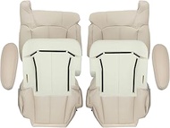 AOUTTUOA Driver and Passenger Bottom and Top Lean Back and Armrest Light Tan 522 or 922 & Foam Fit f