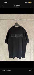 Balenciaga 巴黎世家 黑色 Logo T恤