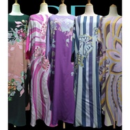 Kaftan | Baju Kelawar | Cotton Viscose Pastel | Batik Kelantan | Lengan Panjang Batwing