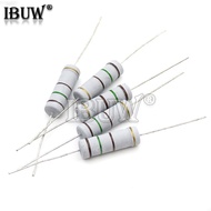 10PCS Carbon Film resistor 5W 5% 3.3K ~ 91K  3.3K 3.9K 4.7K 7.5K 10K 15K 20K 30K 47K 56K 75K 82K 91K