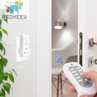 2pcs UK Plug Wireless Remote Control Smart Socket Electrical Outlet Light Switch [Redkeev.sg]