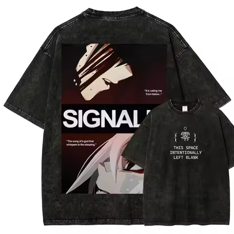 Hot Anime signalis Anime Lover Washed shirt Year round clothing New Model personality Clothes Plus S