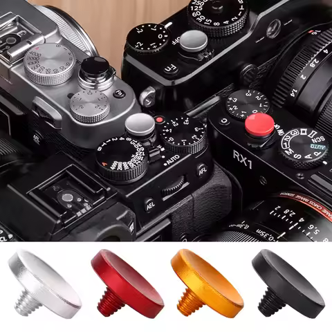 Aluminum Alloy Concave Shutter Release Button for Fujifilm X100 X100S X10 X20 Camera Shutter Button 