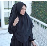 Hijab segitiga instan 2layer / Jilbab Segitiga instan 2 layer pollycotton / Hijab Segtiga Instan Jum