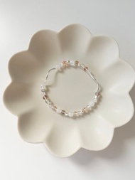 Eclipse/黑銅鈦晶 月光石 托帕石 白水晶/水晶手鍊 客製化