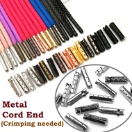 4x23mm Metal Cord End Cap (Crimping Needed) Copper Aglet for Paracord Shoelaces Hoodie Pants Drawstr