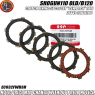 SHOGUN110 OLD/B120 CLUTCH LINING 5PCS/SET "GEN.PACK" [8T] 21441-21D11L00 (EC032FWBSH)