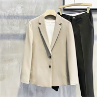 JF เสื้อสูทผู้ชาย S-3XL สูทลำลองผู้ชาย เกาหลี วิทยาลัย Blazer ชุดสูทผู้ชายสไตล์ เสื้อสูทแฟชั่นเสื้อส