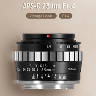 全新行貨 TTartisan 銘匠 23mm f1.4 送德國玻璃納米濾鏡 大光圈 APS-C 無反鏡頭 mirrorless lens for Sony E Fuji X EOS R M4/3 Ni
