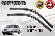 Soft Wiper Rubber - Hyundai Atos (1997-2008) 20"/16"