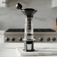 Bothyi Manual Coffee Brewer Clear-and-Black Clear Coffee Brewer Compact Brew Gear