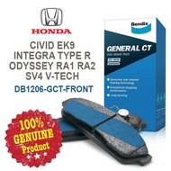 Original. Bendix [DB1206GCT] Front Brake Pad - Honda Civic EK9/ SV4 V-Tech