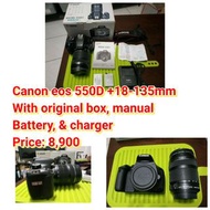 Canon eos 550D +18-135mm