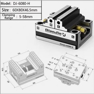DJ-6080-H 4/5 Axis Fixture Self-centering Vise Positive/Negative Quick Clamping