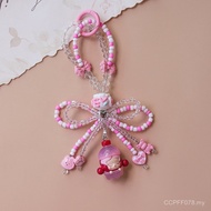 DIY Beaded Bow Doll Car Pendant Juice Bag Mobile Phone Chain Keychain Colorful Bubble Mart Cute 5TWC