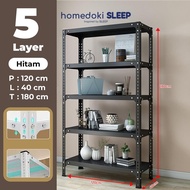 SIKU Multipurpose/ Shelf Multipurpose Kitchen Shelf Iron/ Shelf 5-Tier Angle Iron Shelf 5-Tier Iron 