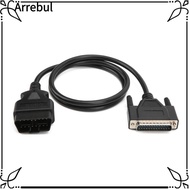 ARREBUL OBD2 to DB25 Main Cable, Universal Male to Male Diagnostic Extension Cord, High Quality ABS&
