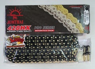 โซ่ X-RING สีดำหมุดทอง(ดำนอก-ทองใน) 428HX-136 BLACK ใส่R15/MSLAZ/CBR/ฯลฯ SUN