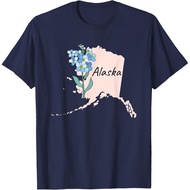 State Of Alaska Flower Forget Me Not T-Shirt