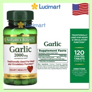 Viên uống Garlic 2000mg Nature’s Bounty hũ 120 viên [Hàng Mỹ]