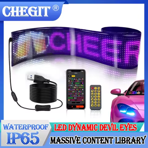 LED Matrix Pixel Panel Truck Eye Bluetooth APP Matrix Pixel Panel Night Light DIY Programmable Flexi