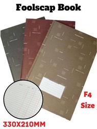 [1 PCS] F4 300pages Hard Cover Foolscap Book 3 Column with Numbering for Accounting 210x330mm (Red/B