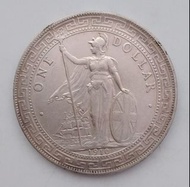 1910(B)年英國貿易銀圓(俗稱「港光」及「站洋」-英屬印度孟買鑄造