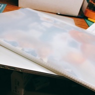 +Fufuli+No logo Folder Data Book Style Simple Muji Pure White A4 Transparent Insert Bag Music 20 Pag