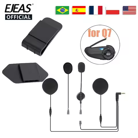 EJEAS Q7 New ​Mounting Clip Double-Sided Tape Base 2in1 Earphone Headset for Quick7 Motorcycle Helme
