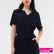 Crissa Boldtwill Rayon Short Sleeves Dress CSDT25-0040
