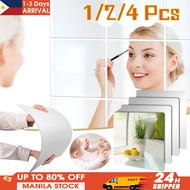 DIY Wall Stickers - Acrylic Soft Mirror Sticker with Back Film - Household 3D Flexible Mirror Decor