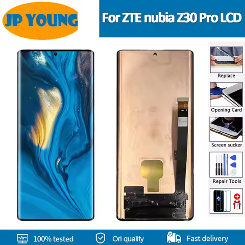 6.67''Original Amoled For ZTE nubia Z30 Pro LCD Display +frame Digitizer Assembly For Zte nubia z30 