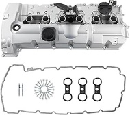 maXpeedingrods Upgraded Aluminum N52 N51 Engine Valve Cover 11127552281, for BMW E82 128i, E90/E91/E