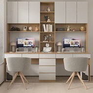 ZBJCXG Table han QLW Q4 Q4 Study Office  Computer Two Person Desk Modern Minimalist Writing Bookshel