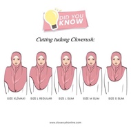 READY STOCK Tudung Sarung Instant Cotton Cloverush LilyBelle OM &amp; LV1.0 [L REGULAR]