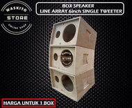 Box Speaker Line Array 6 inch Single Tweeter