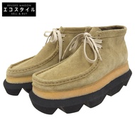 Sacai Clarks Originals Hybrid Wallabee 女靴，米色，尺寸 24cm (24) [二手]